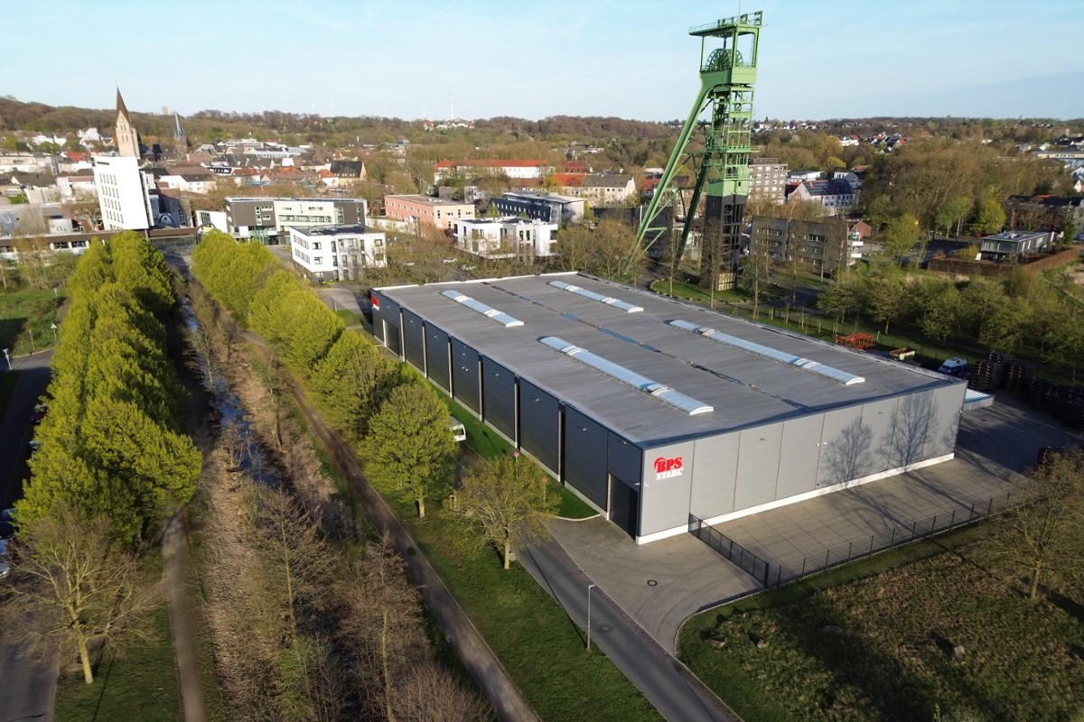 Betriebsgeäude BPS Stahl im Erinpark im April 2026