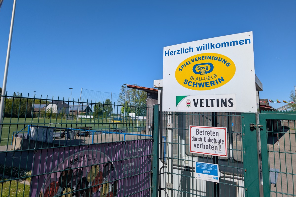 Fußballverein Blau-Gelb Schwerin im April 2026