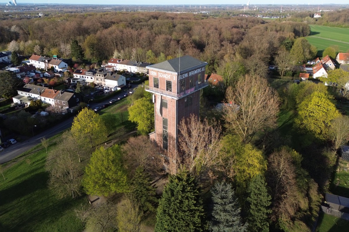 Hammerkopfturm Schwerin im April 2026