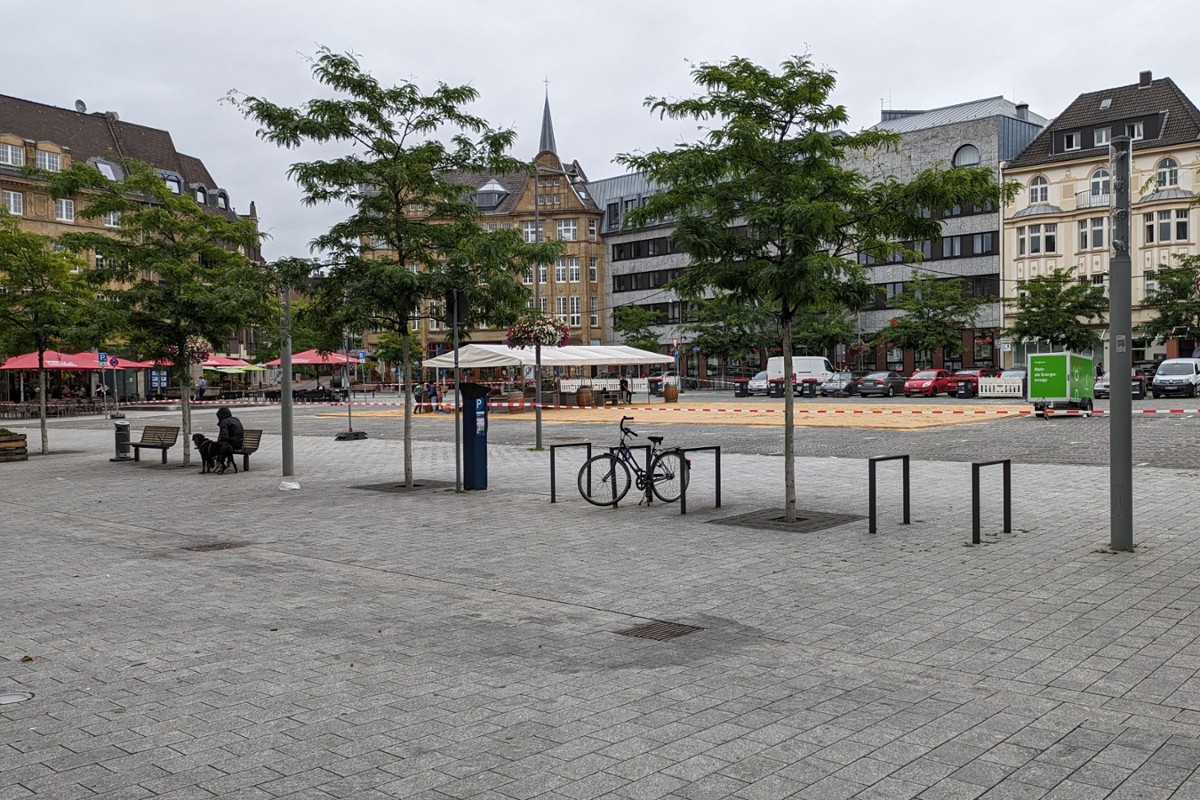Marktplatz mit Veranstaltung