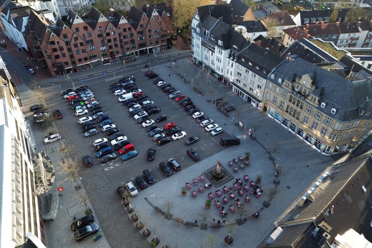 Marktplatz Castrop-Rauxel im April 2026