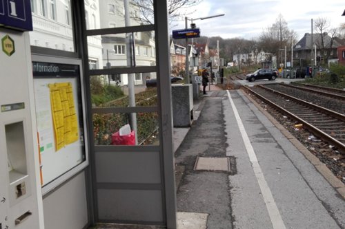 Bahnsteig Bahnhof Süd 2015