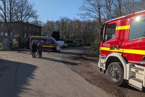 Einsatz der Feuerwehr im März 2026 im Yachthafen Pöppinghausen