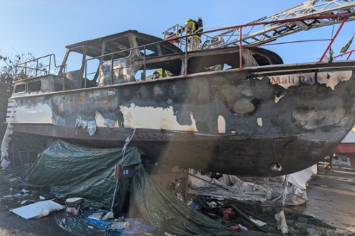 Einsatz der Feuerwehr im März 2026 im Yachthafen Pöppinghausen