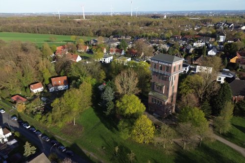 Hammerkopfturm Schwerin im April 2026