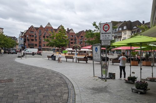 Marktplatz mit Veranstaltung