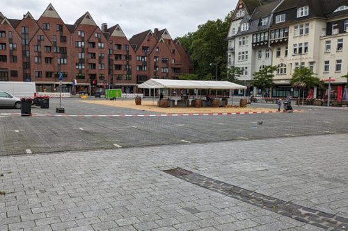 Marktplatz mit Veranstaltung
