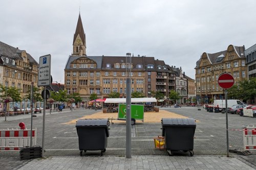 Marktplatz mit Veranstaltung