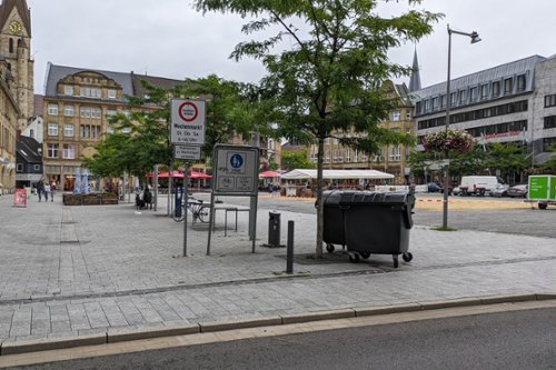 Marktplatz mit Veranstaltung
