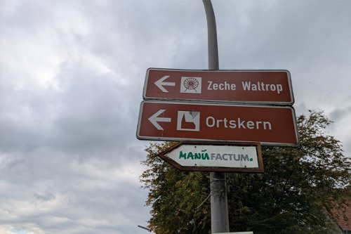 Wegweiser in Waltrop